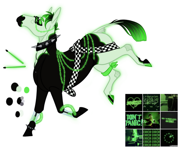 neon drummer [owned by me]